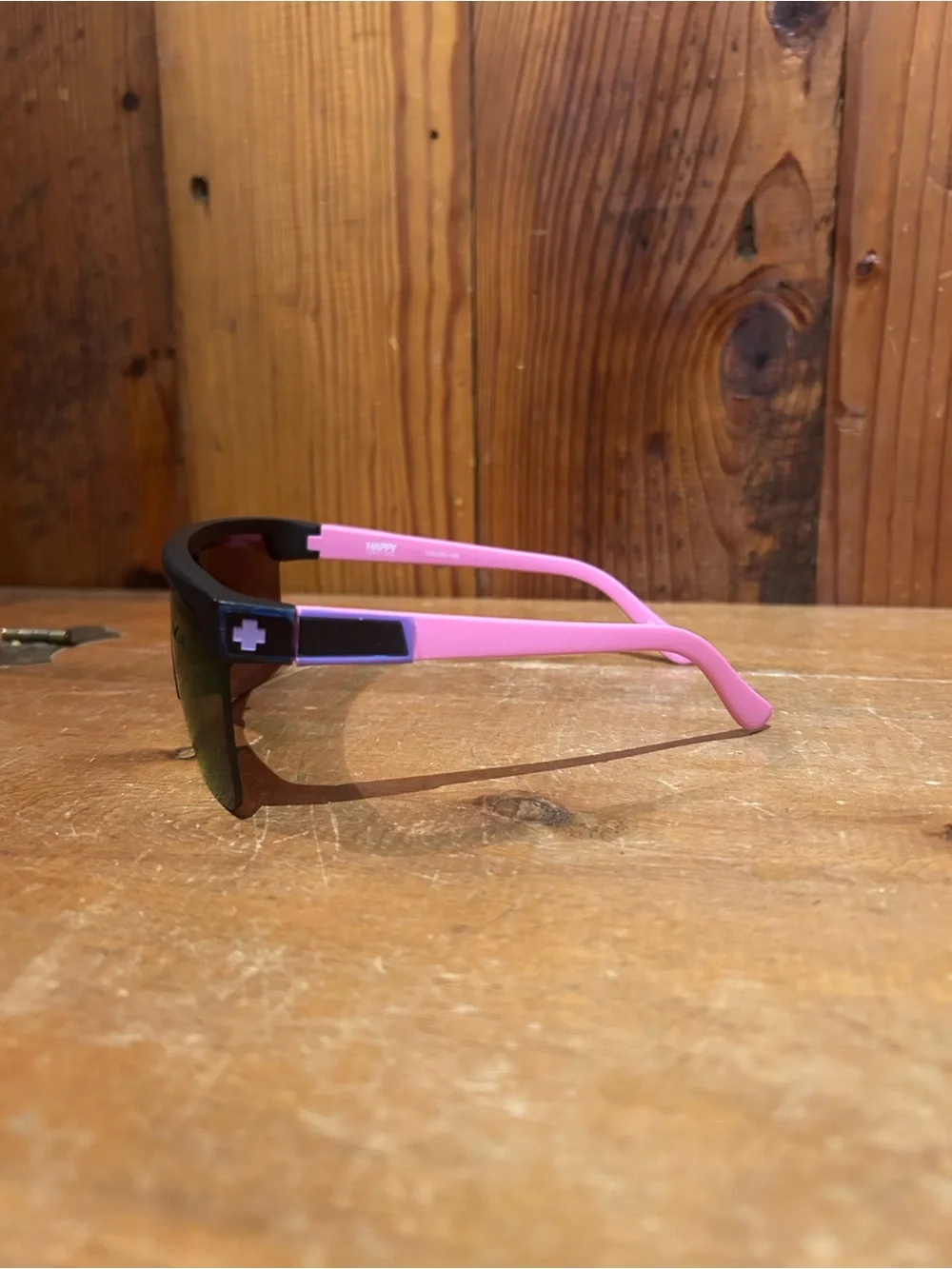 Spy Flynn 5050 Pink and Black Shield Sunglasses